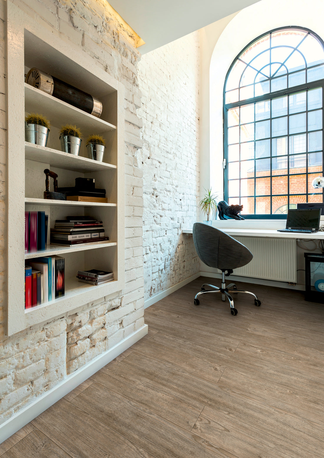 Natural Rustic Pine - Polyflor Expona Simplay room setting