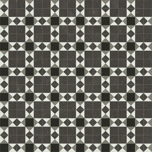 Polyflor Architex PUR Heritage Tile 3415 commercial vinyl sheet