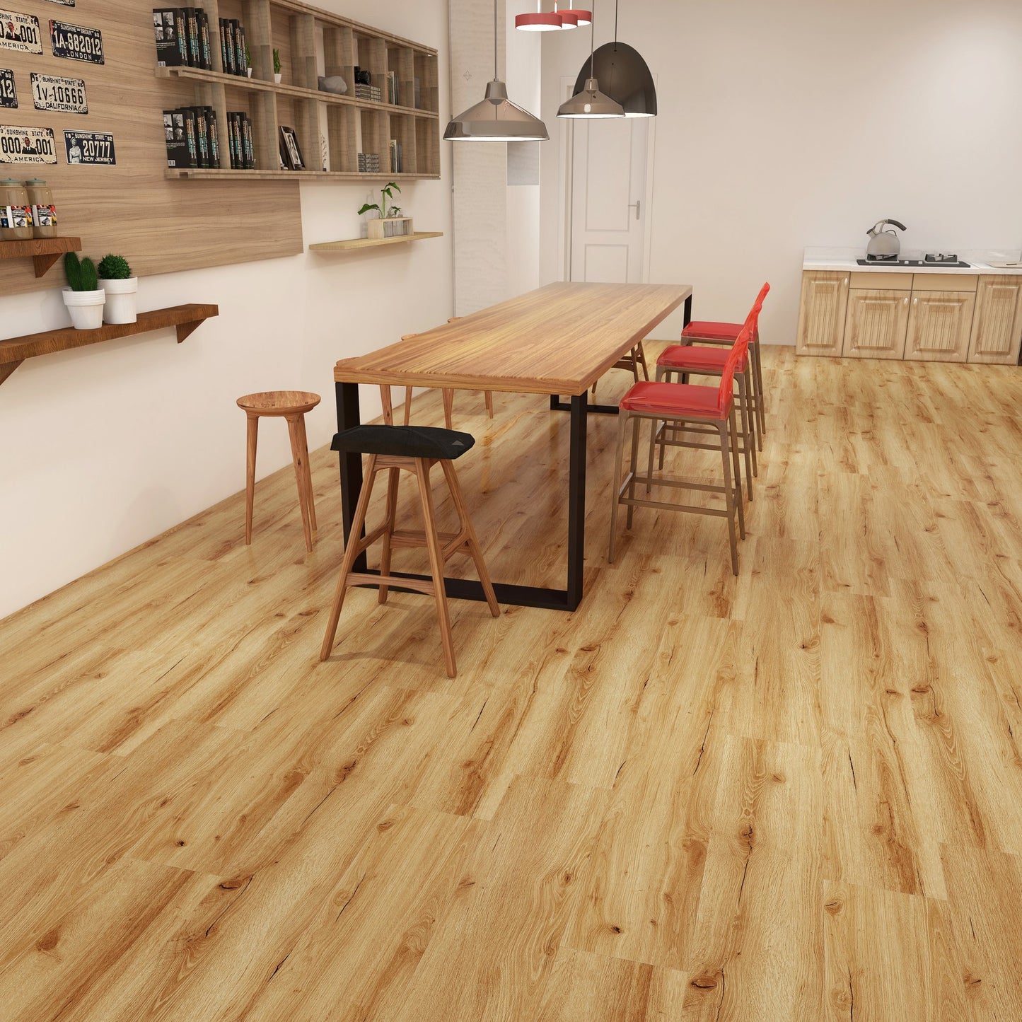 Golden Oak SPC Click Flooring 4.4mm Waterproof Vinyl Plank | Essentials SPC