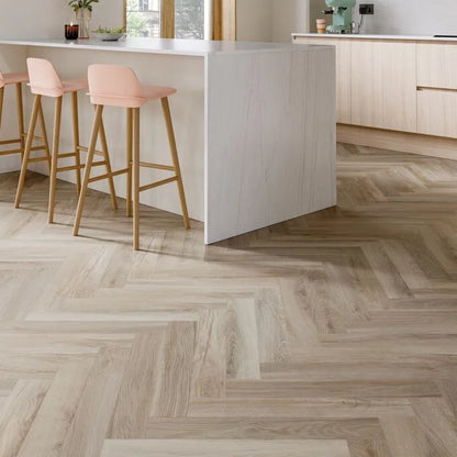 Polyflor Camaro Rigid Core Waterside Oak Herringbone SPC Click | Trade Prices | Free Samples