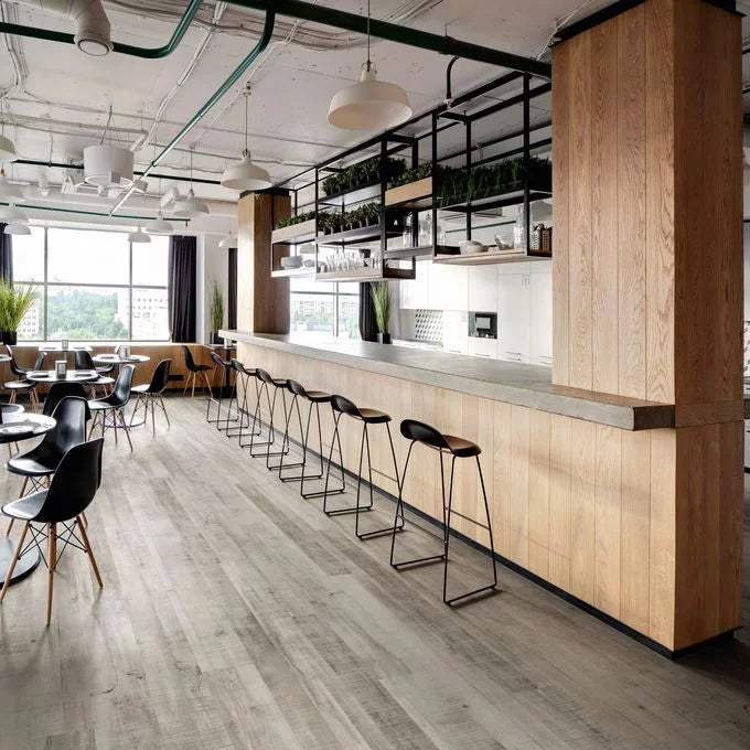 Polyflor Expona Commercial Grey Salvaged Wood vinyl flooring