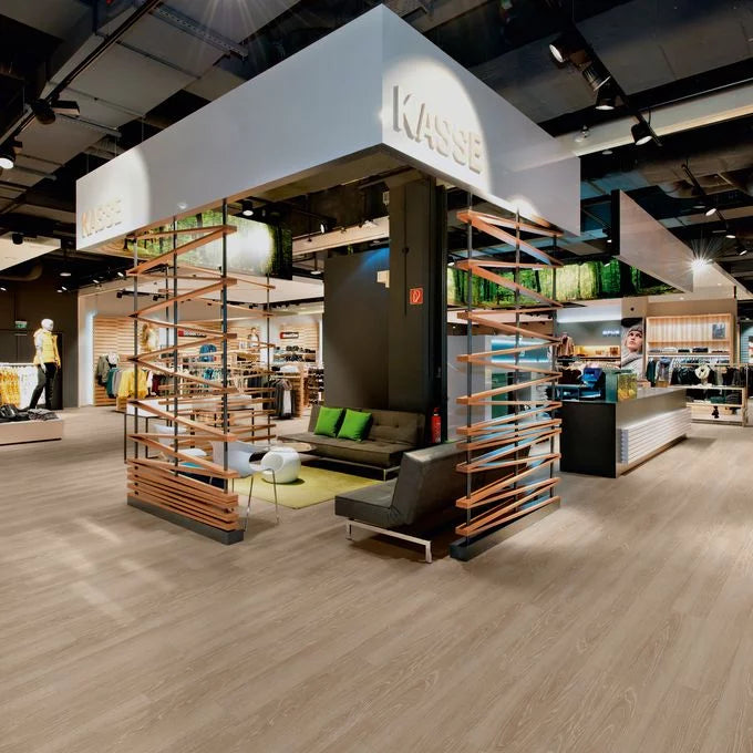 Polyflor Expona Commercial Blond Limed Oak vinyl flooring