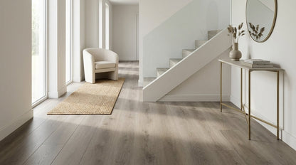 FW Originals CORE Spiced Oak brown oak SPC click flooring shown in a hallway