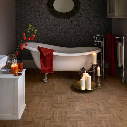 Georgian Parquet LVT flooring by Polyflor Camaro Pur, durable and stylish