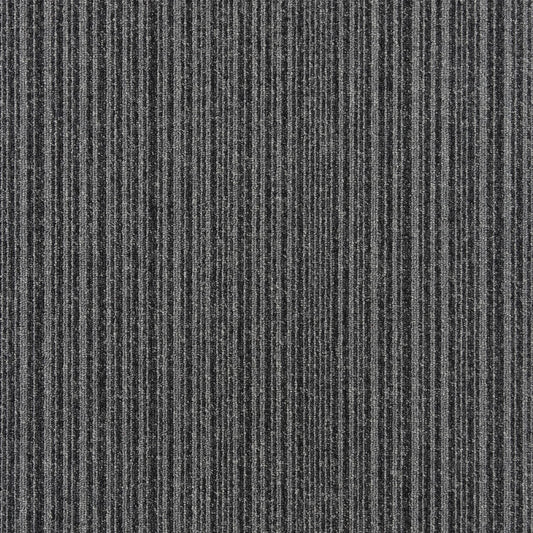 Burmatex Go To Coal Grey Stripe Carpet Tile 21902 | Trade Prices