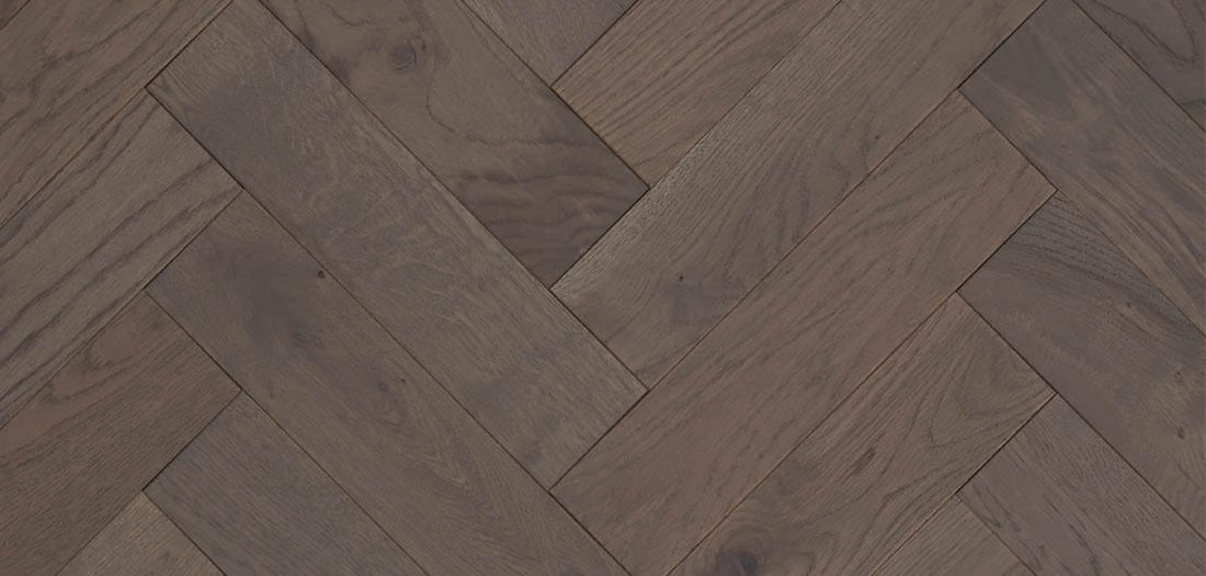 Furlong Herringbone Light Grey Engineered Oak 100x400mm