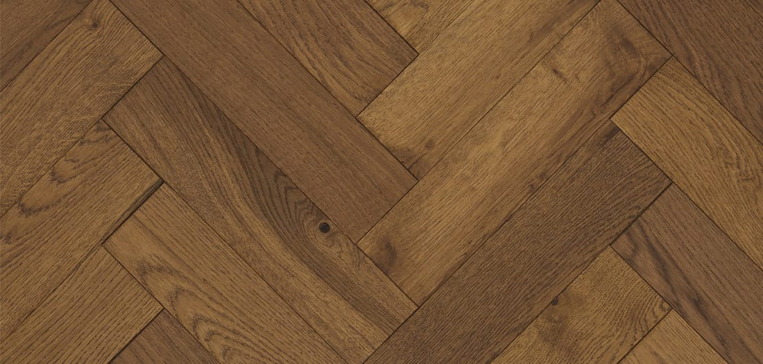 Furlong Herringbone Smoked Engineered Oak 100x400mm