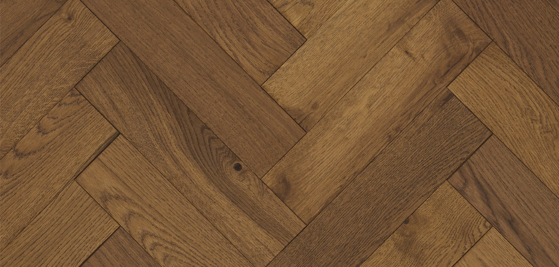 Furlong Herringbone Smoked Engineered Oak 100x400mm