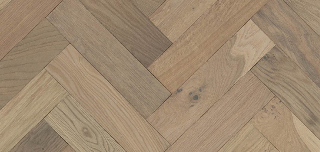 Furlong Herringbone Raw Umber Engineered Oak 100x400mm