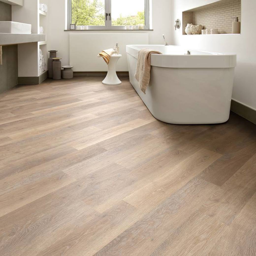 Karndean Knight Tile Rose Washed Oak KP95 wood-effect LVT 2mm sample