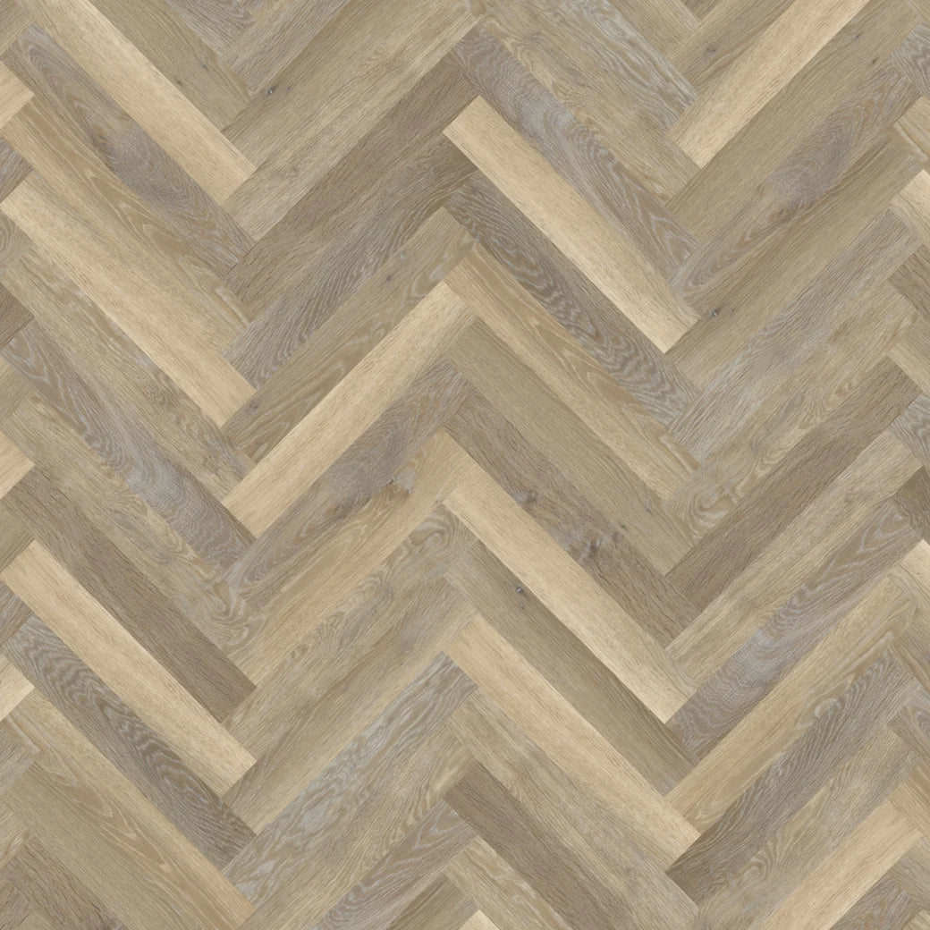 Karndean Knight Tile Lime Washed Oak Herringbone SM-KP99 wood-effect LVT 2mm
