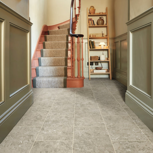 Karndean Knight Tile Lunar Limestone ST32 stone-effect LVT 2mm sample
