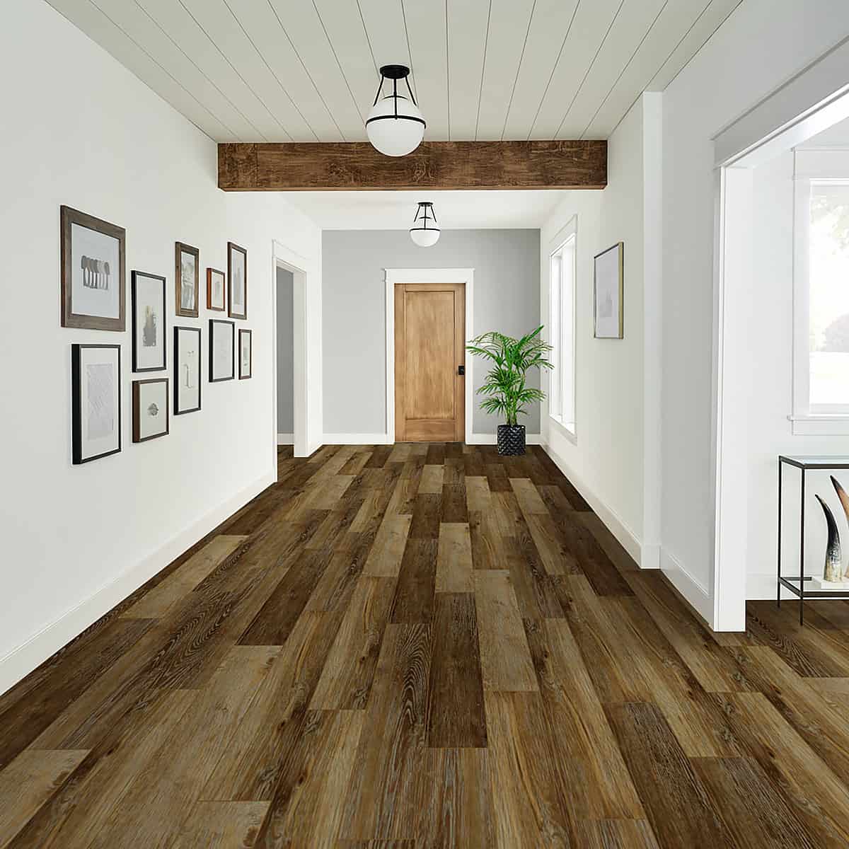 Rustic Oak Impression LVT 2.5mm 0.55mm wear glue-down dark wood sample