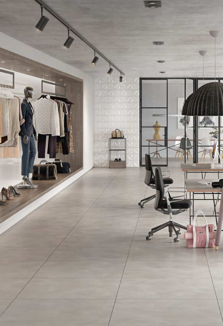 Polyflor Black 3038 grouting strips in a manufacturer installation photograph; surrounding flooring and furniture sold separately
