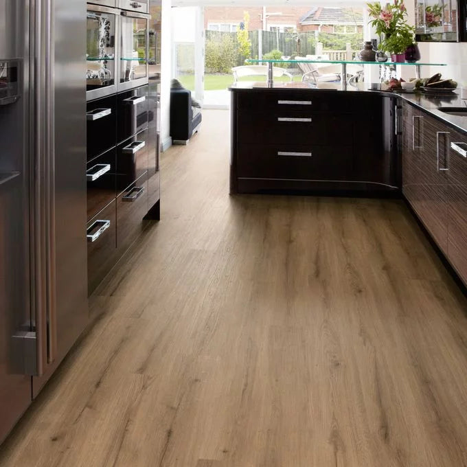 Polyflor Camaro PUR 2232 Natural Oak LVT flooring with classic oak wood-effect finish