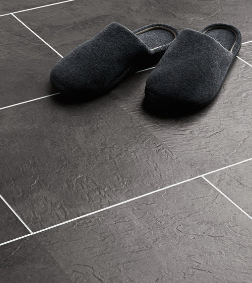 Polyflor Ice 2031 grouting strips installed between LVT tiles; surrounding flooring and props sold separately