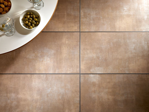 Polyflor Silver 0025 feature strips installed between LVT; surrounding flooring and props sold separately