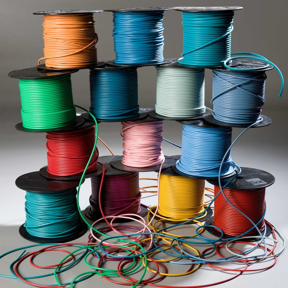 Polyflor welding rod coils showing representative colours; supplied as one 100m colour-matched coil