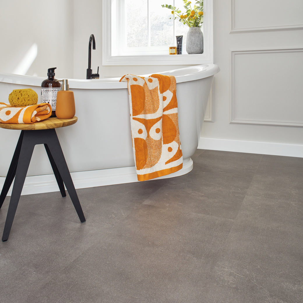 Karndean Van Gogh Urban Grey RKT2402 stone-effect rigid core SPC click LVT sample