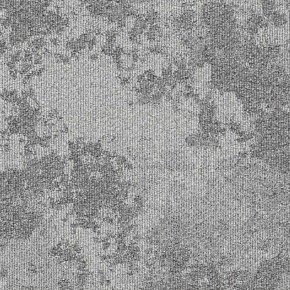 Burmatex Snowfall Silver Drizzle Carpet Tile 35708 | Trade Prices