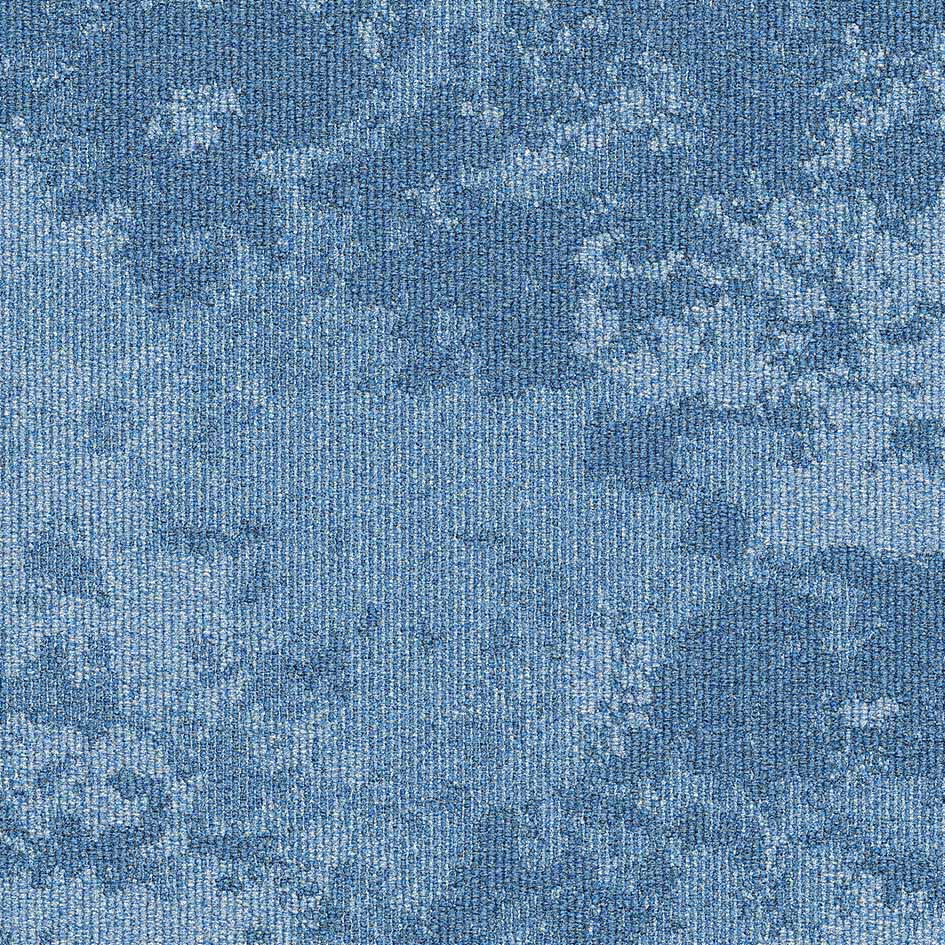 Burmatex Snowfall Frozen Blue Carpet Tile 35715 | Trade Prices