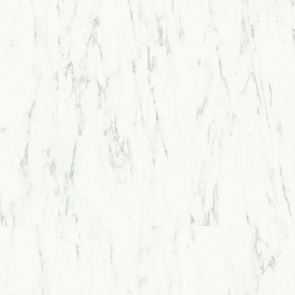 Quickstep Oro Marble Carrara White rigid vinyl tile AVSTU40136