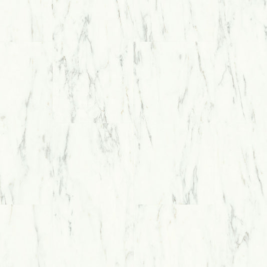 Quickstep Oro Marble Carrara White rigid vinyl tile AVSTU40136