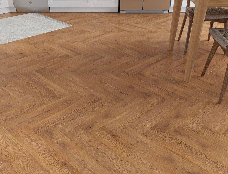 Flooring Wholesale Wood Thetford Oak Herringbone Room Image 2