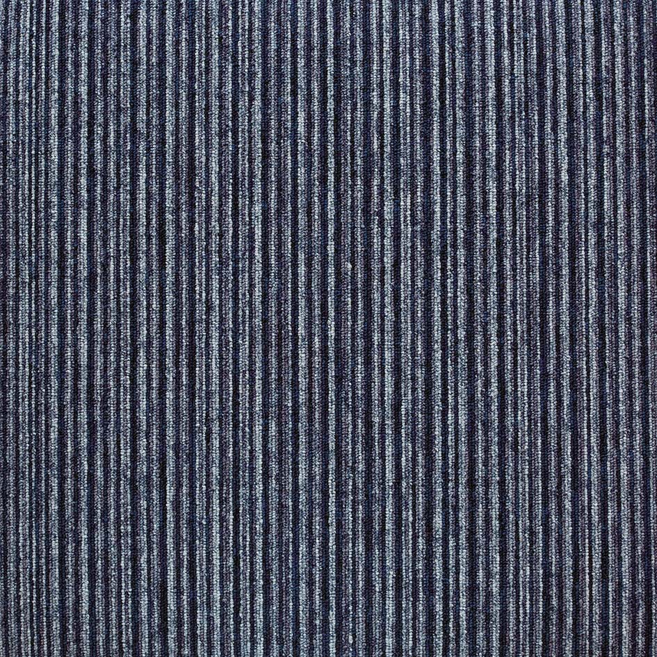 Burmatex Tivoli Multiline Great Barrier Blue Carpet Tile 20717 | Trade Prices