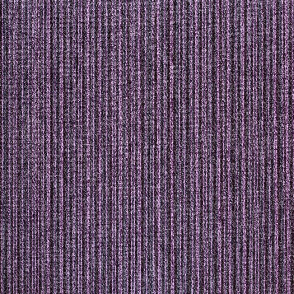Burmatex Tivoli Multiline Hawaiian Purple Carpet Tile 20714 | Trade Prices