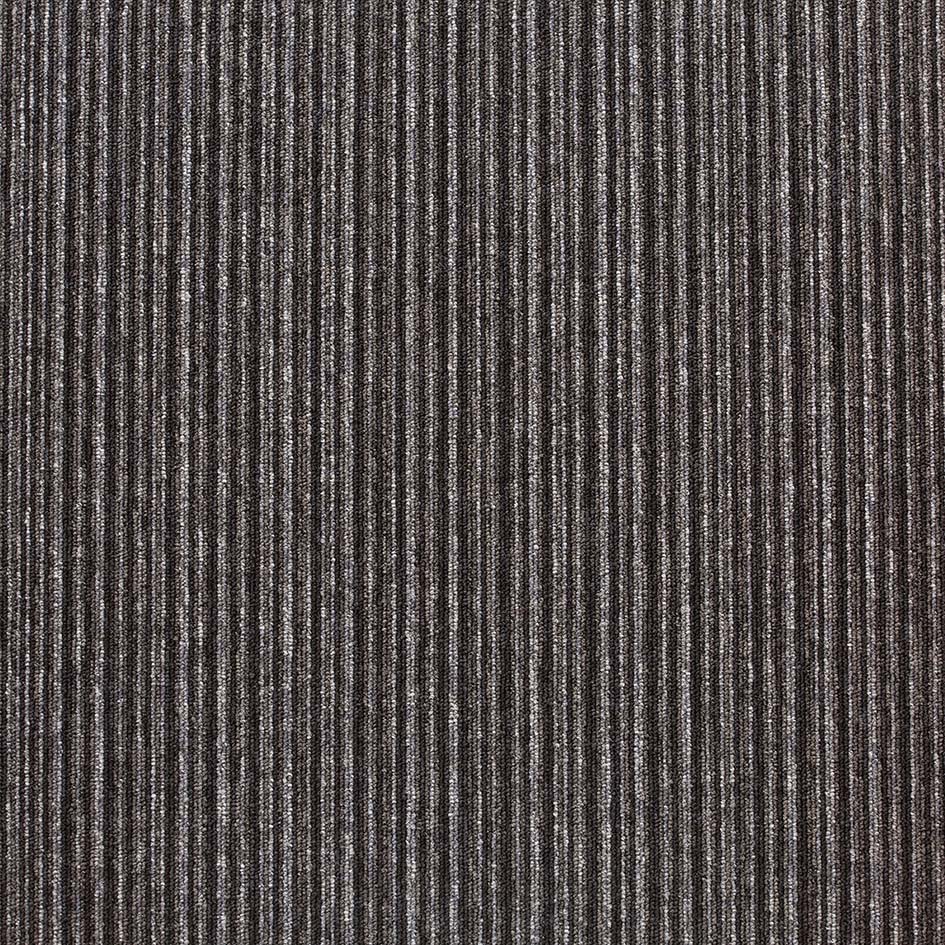 Burmatex Tivoli Multiline Tenerife Black Carpet Tile 20707 | Trade Prices