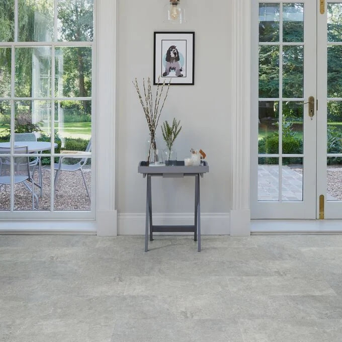 Tribeca Cement 2348 Polyflor Camaro PUR luxury vinyl tile flooring design