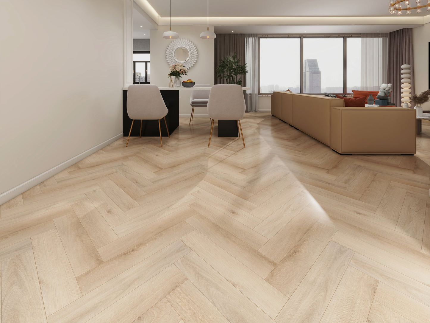 Hazelnut Brown 6.5mm SPC Click Flooring with Underlay Waterproof Vinyl Plank | Ultimate SPC