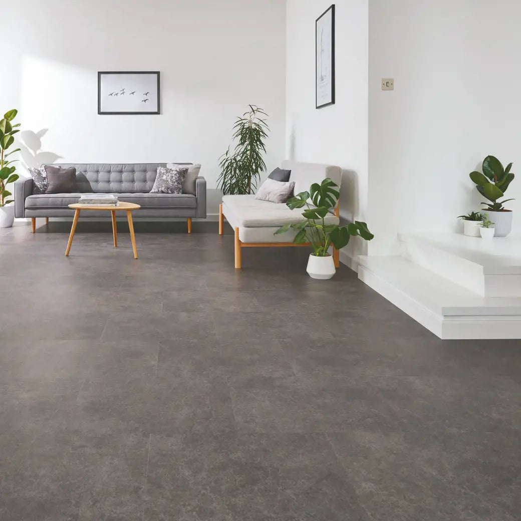 Karndean Van Gogh Volcanic Black VGT2406 stone-effect LVT 0.55mm sample