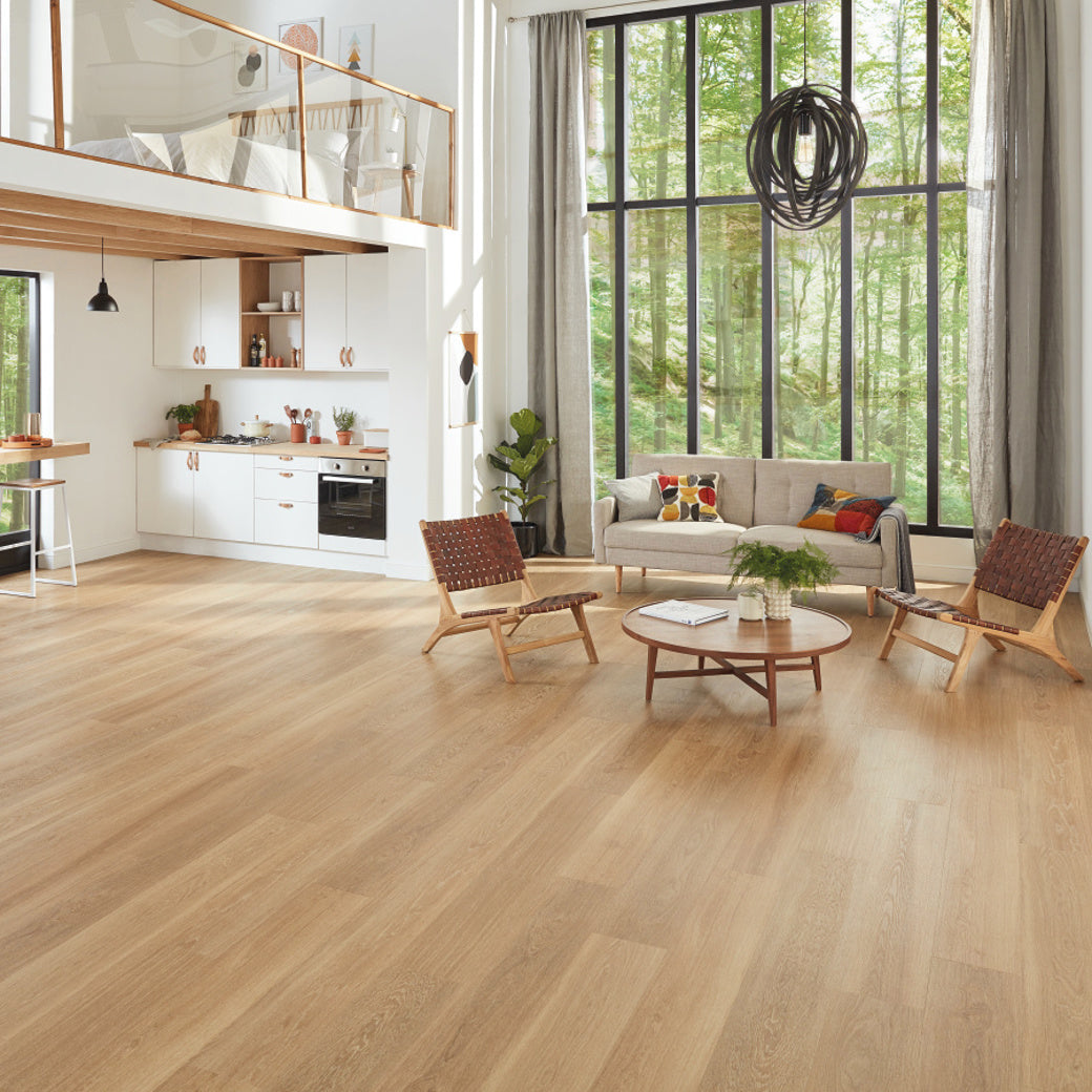 Karndean Van Gogh Warm Brushed Oak VGW121T-RKP rigid core SPC click LVT sample