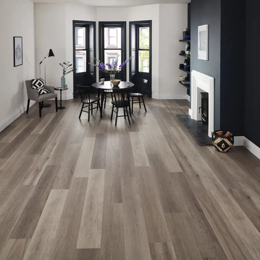 Karndean Van Gogh Washed Grey Ash VGW8104 wood-effect LVT 0.55mm sample
