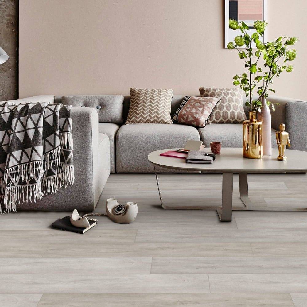 Birch Style LVT 2mm glue-down blonde wood-effect vinyl flooring sample