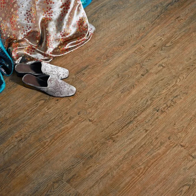 Polyflor Camaro PUR 2249 Wild Amber Oak LVT installed in modern interior space