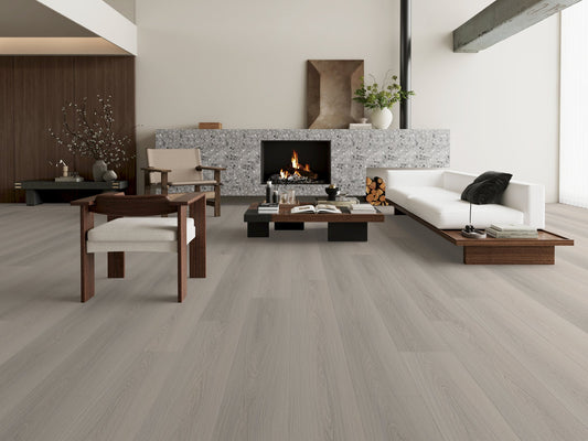 Classic Grey LVT 2mm 0.4mm Glue-Down Vinyl Flooring | Woods LVT