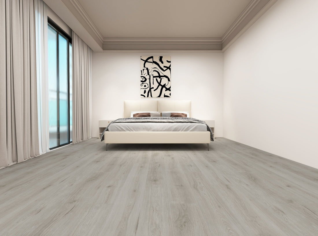 Georgia Grey LVT 2mm 0.4mm Glue-Down Vinyl Flooring | Woods LVT