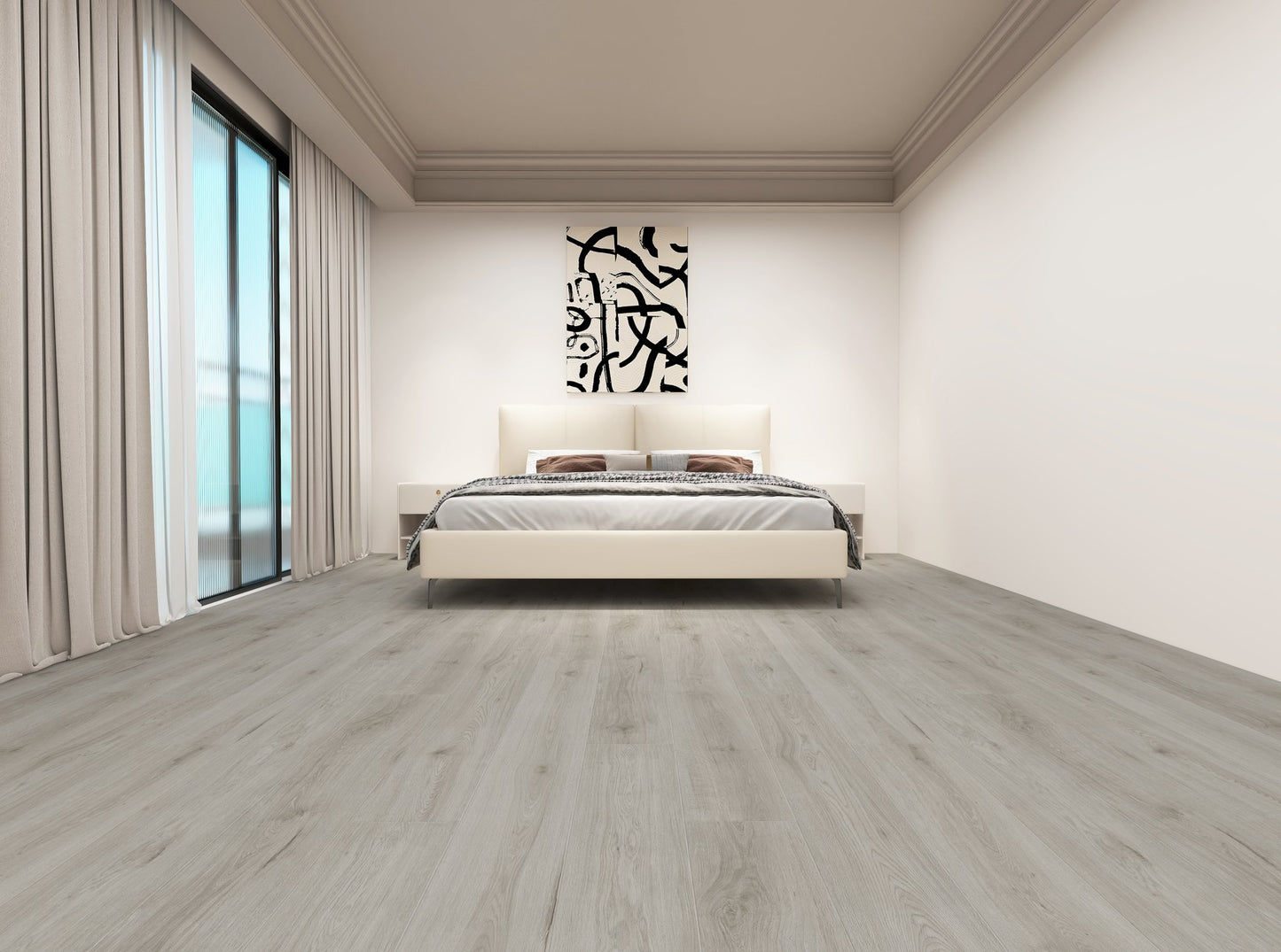 Georgia Grey LVT 2mm 0.4mm Glue-Down Vinyl Flooring | Woods LVT